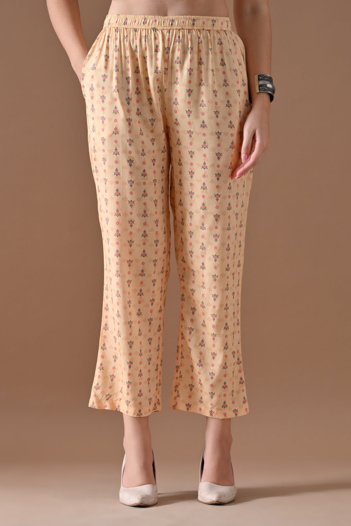 Cream Printed Co-Ord Set