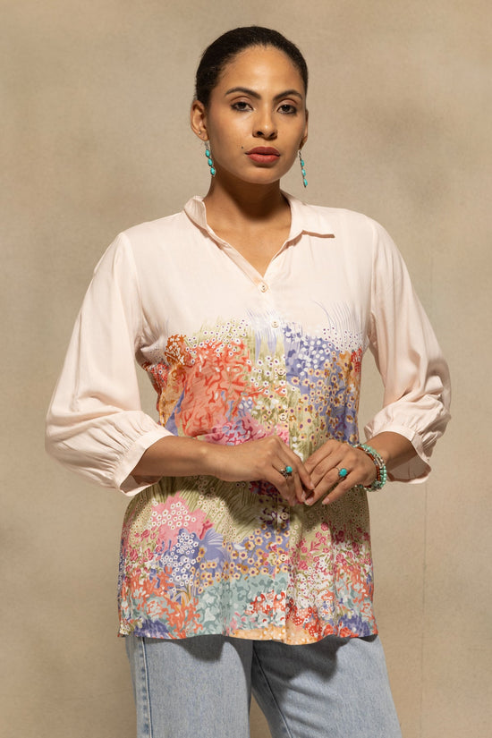 Light Pink Printed Top