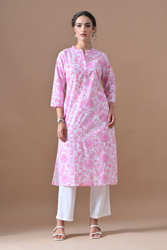 White Printed Kurta