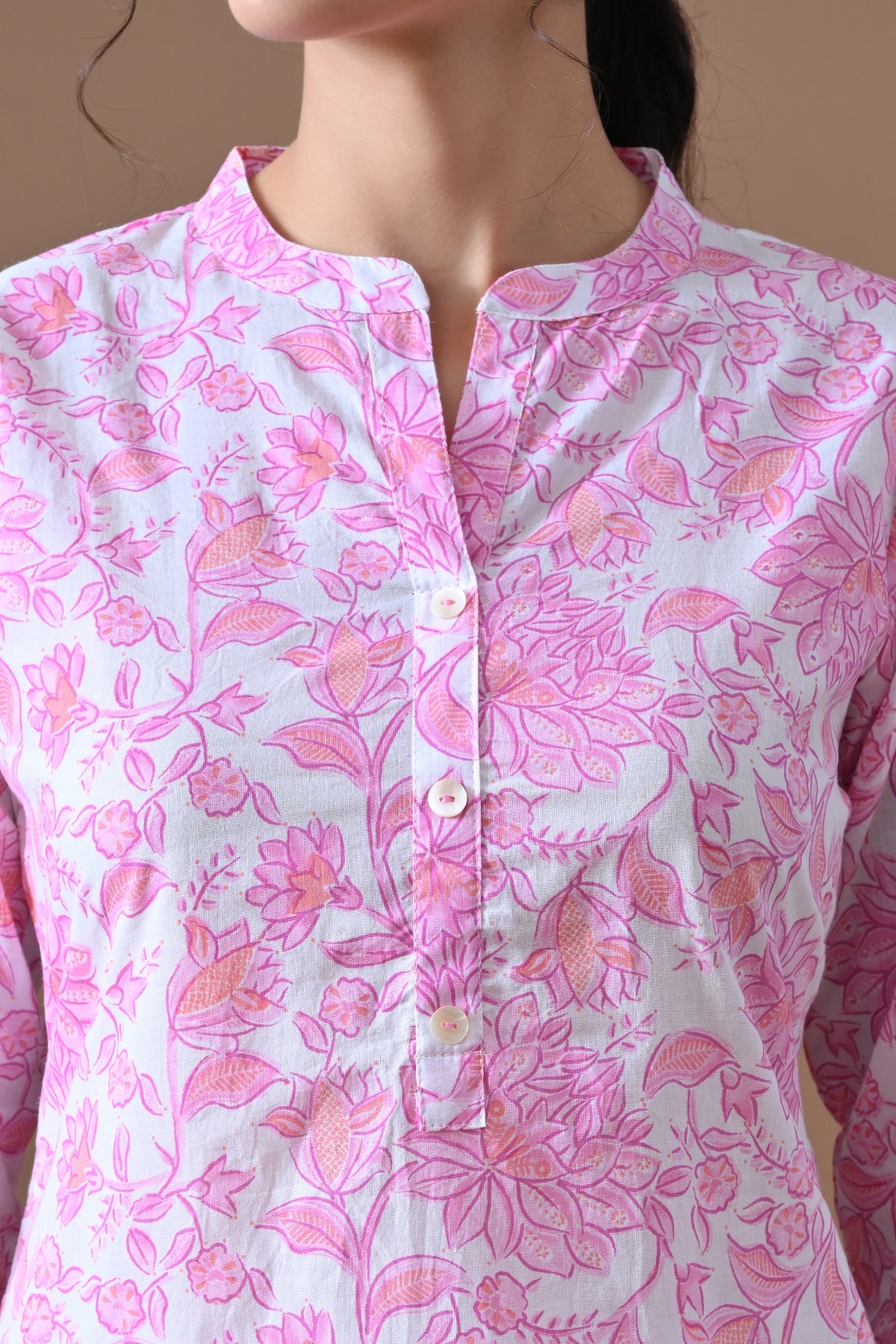 White Printed Kurta