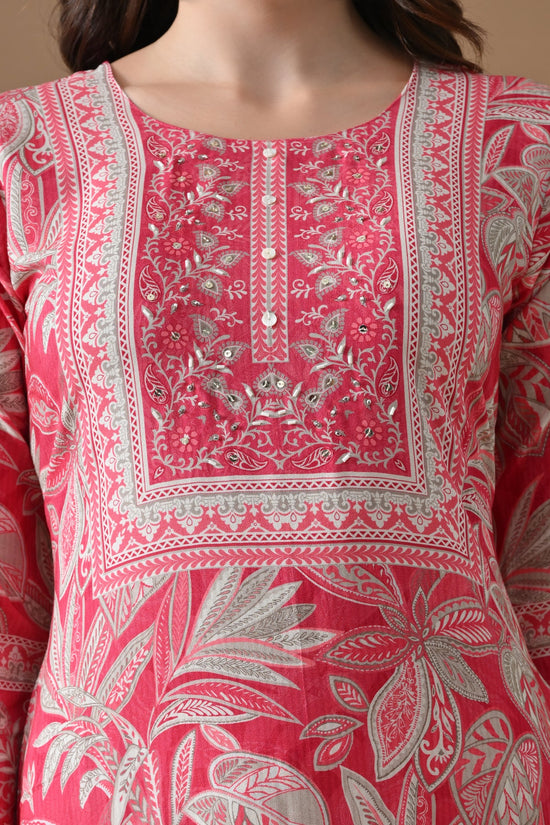 Pink Printed Kurta