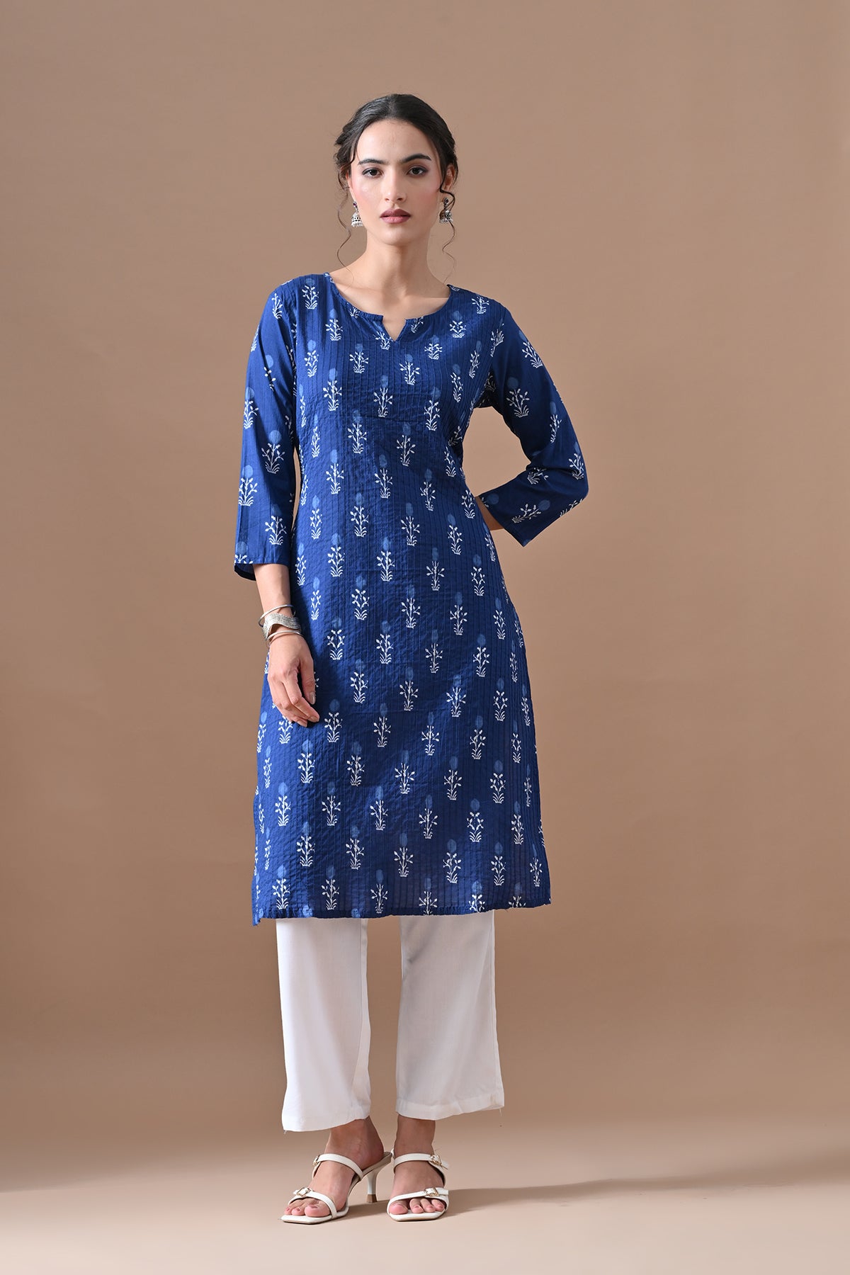 Blue Printed Kurta