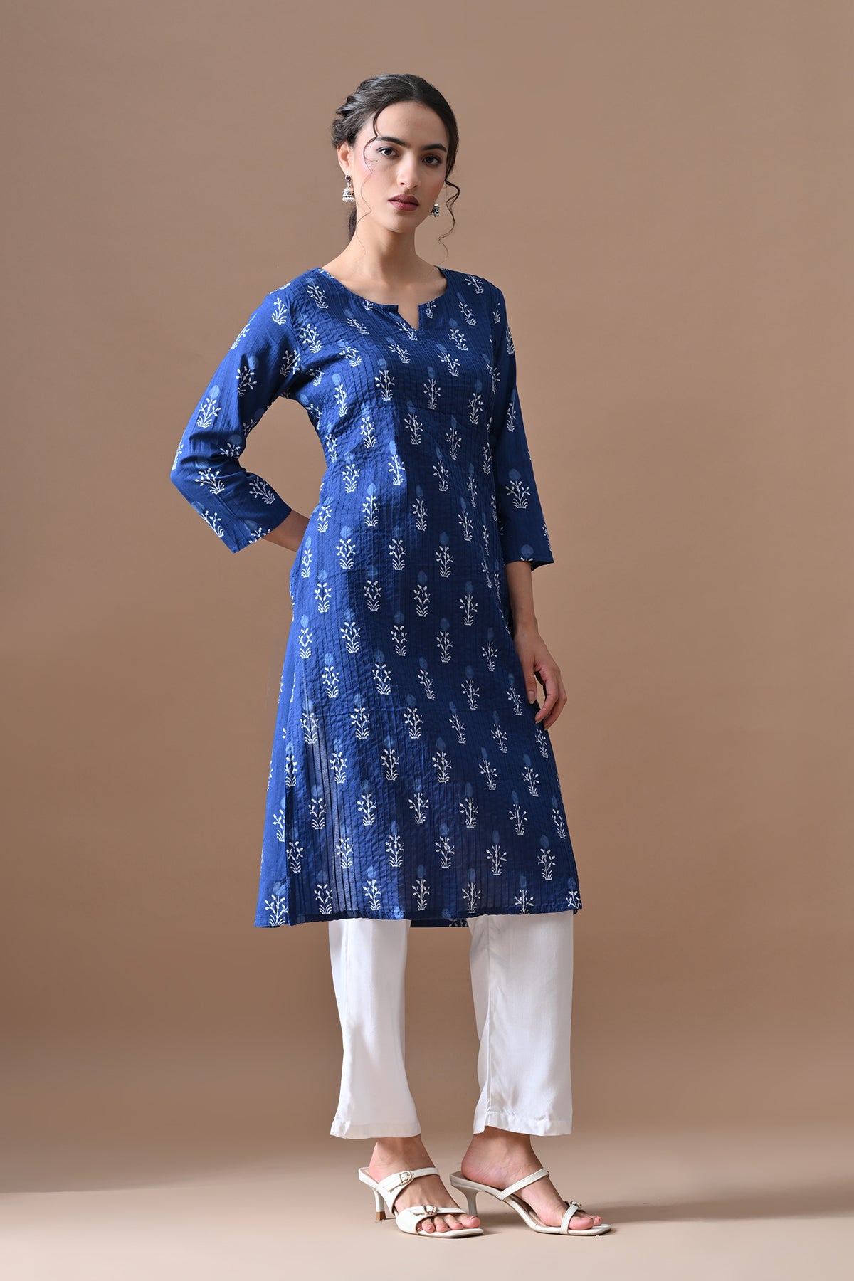 Blue Printed Kurta