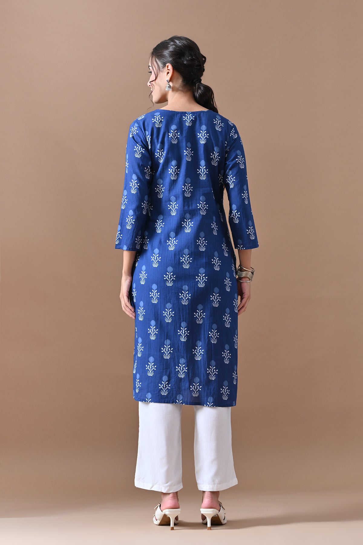 Blue Printed Kurta