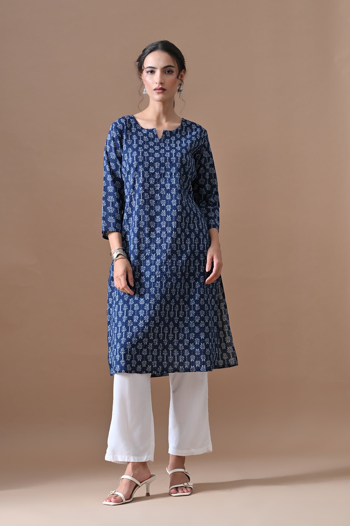 Blue Printed Kurta