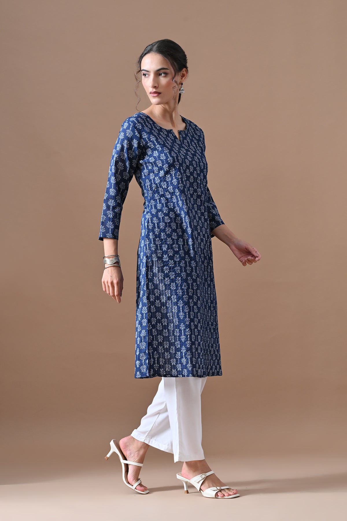 Blue Printed Kurta