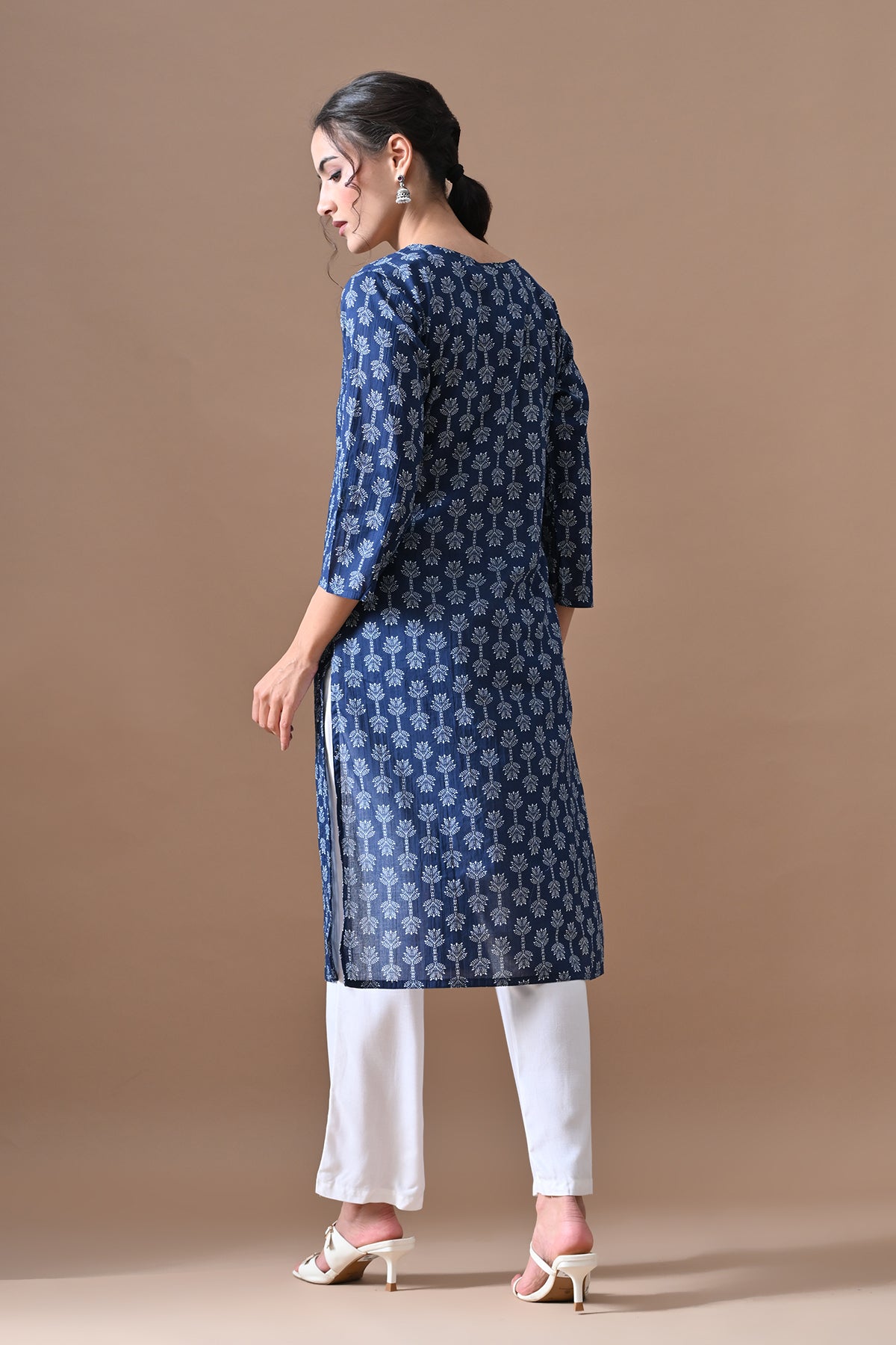 Blue Printed Kurta