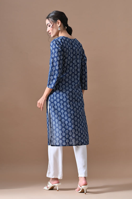 Blue Printed Kurta