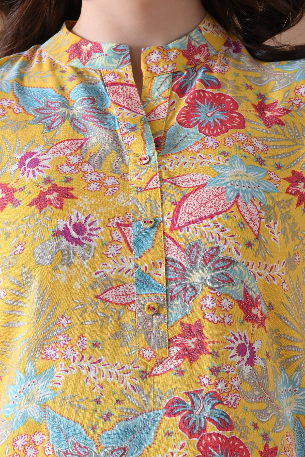 Yellow Printed Top