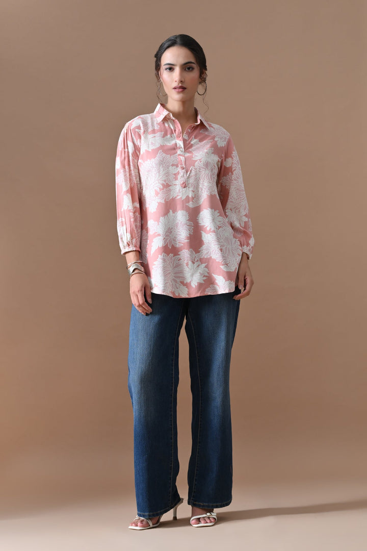 Pink Printed Top
