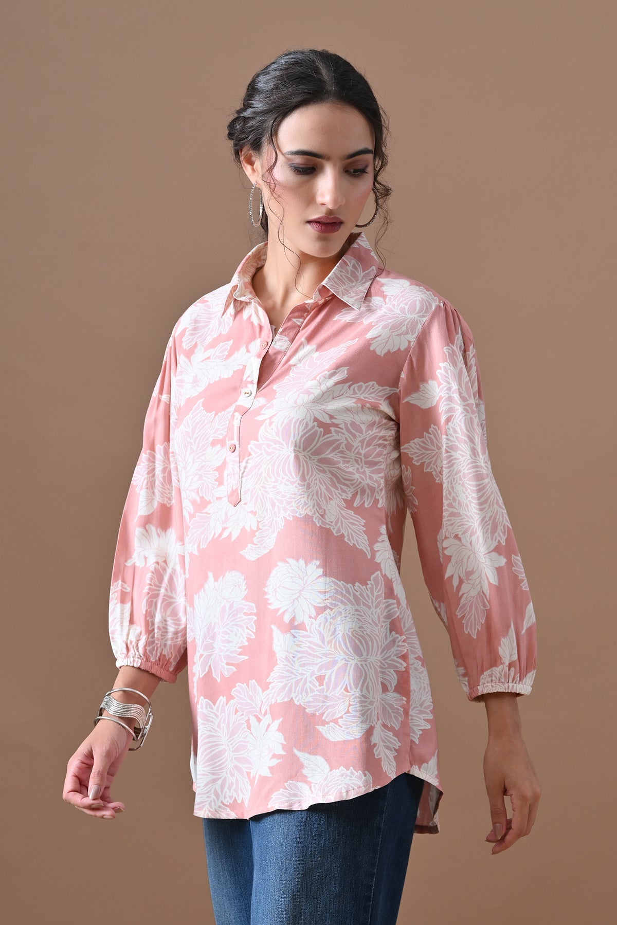 Pink Printed Top