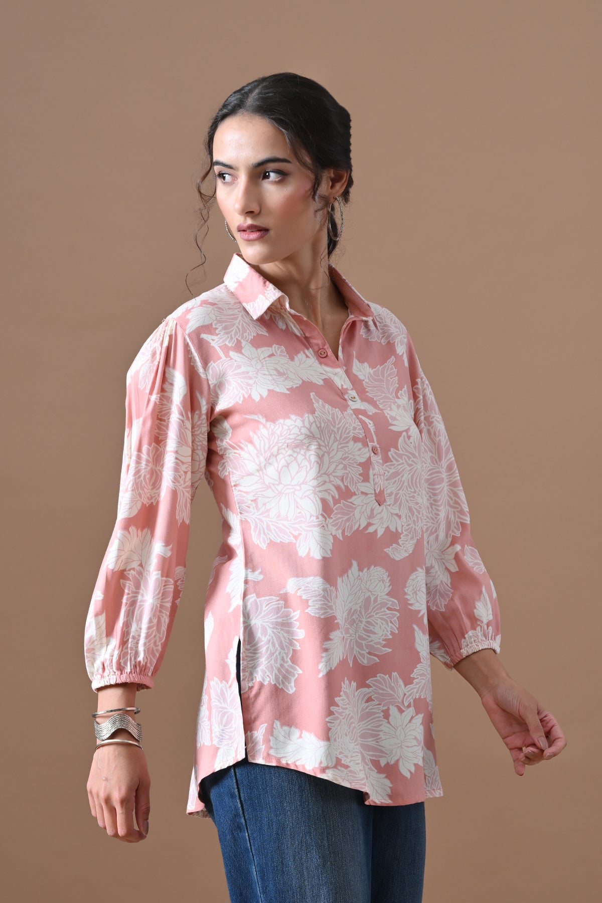 Pink Printed Top