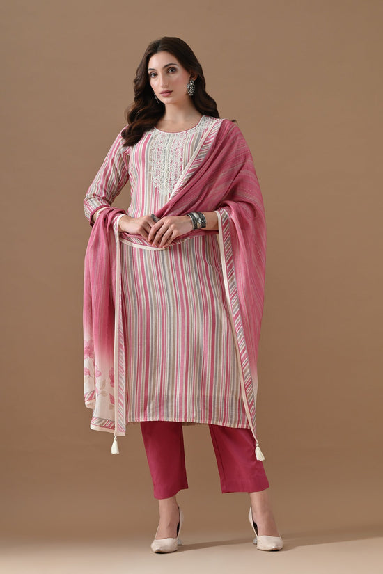 Multi Printed Kurta Set (3 Piece)