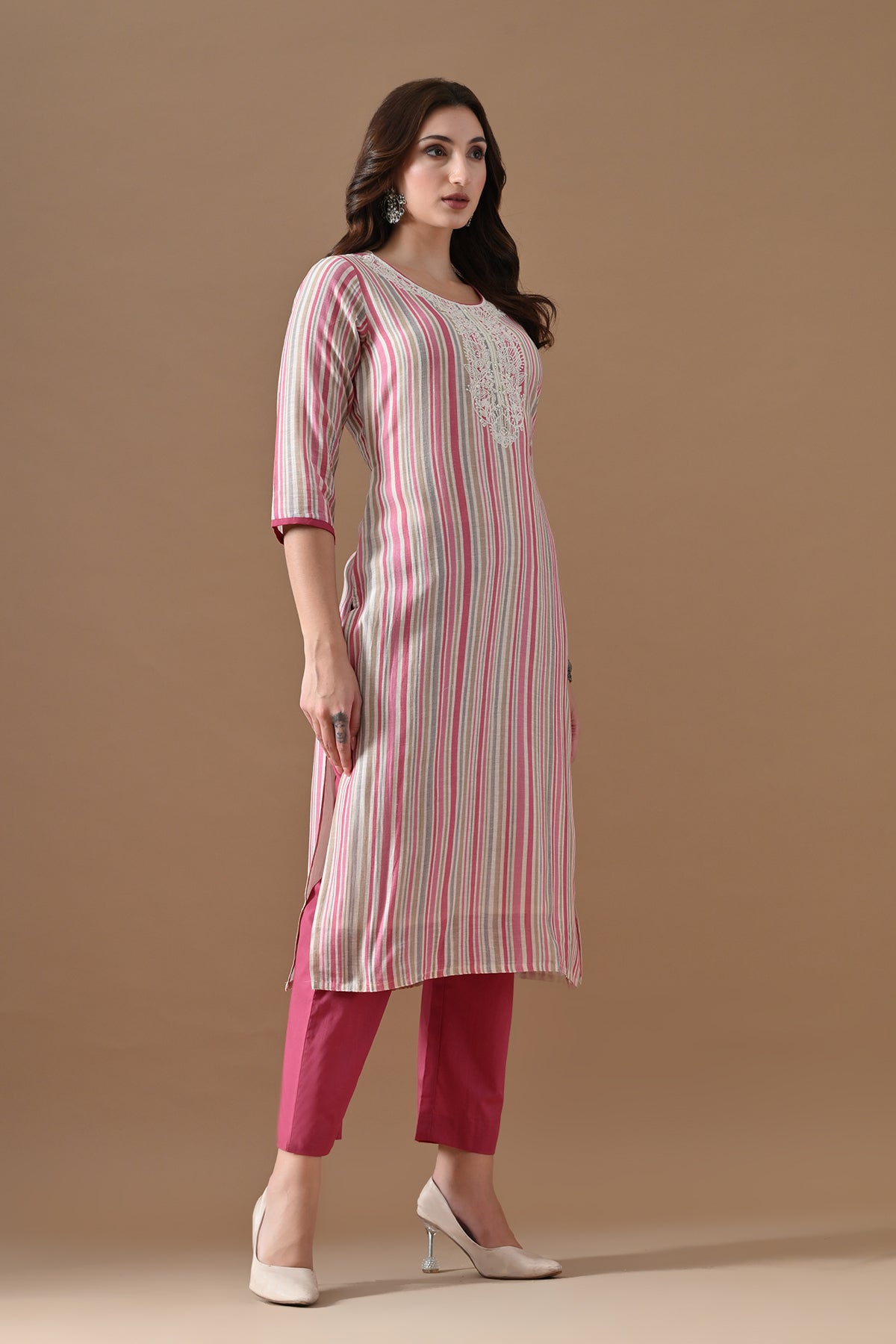 Multi Printed Kurta 3 Pcs Set