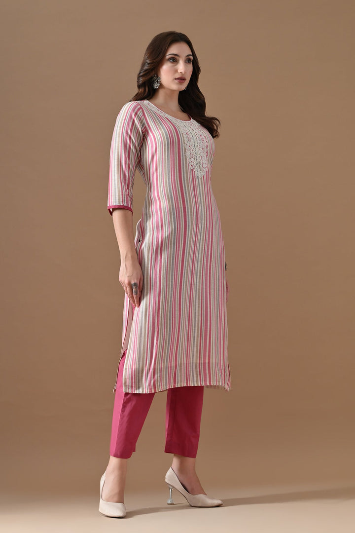 Multi Printed Kurta Set (3 Piece)