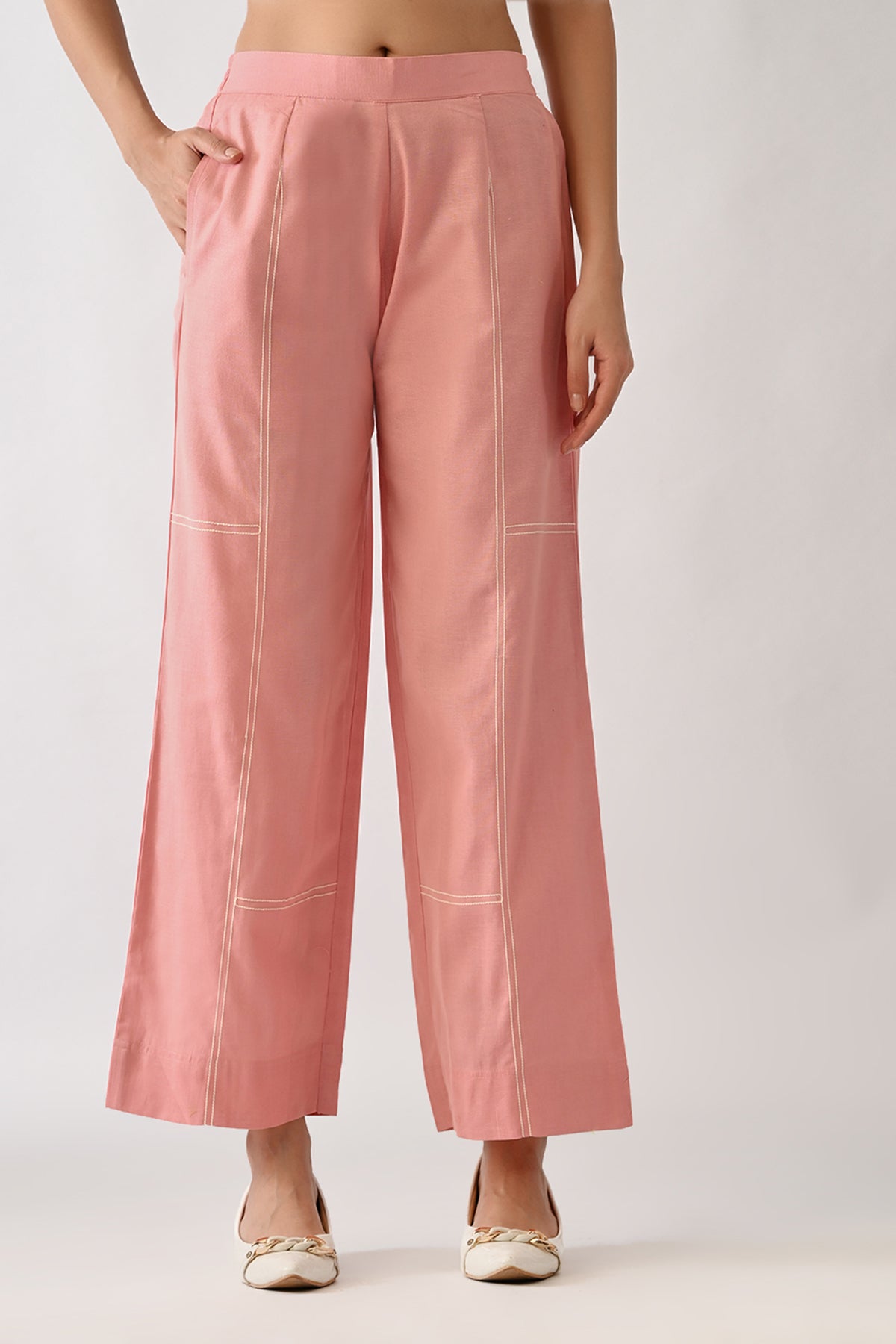 Pink Embroidered Co-Ord Set
