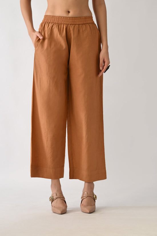 Brown Printed Kurta Set (2 Piece)