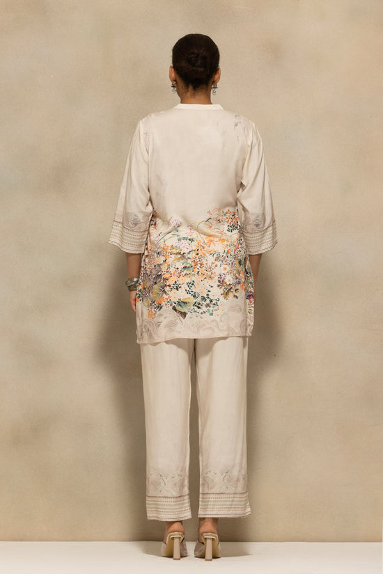 Cream Printed Kurta 2 Pcs Set