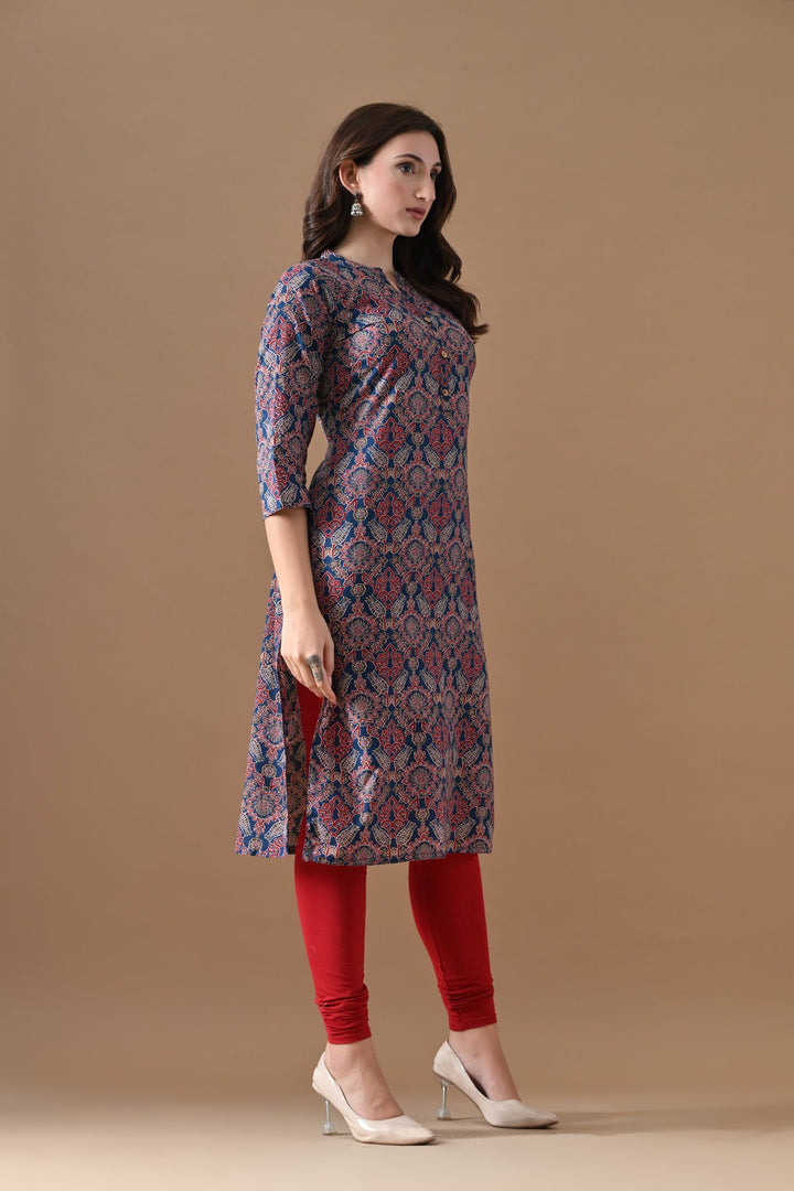 Blue Printed Kurta