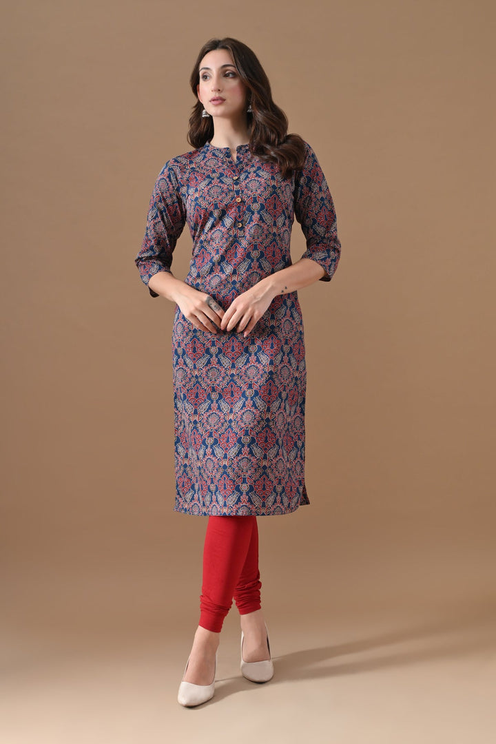 Blue Printed Kurta