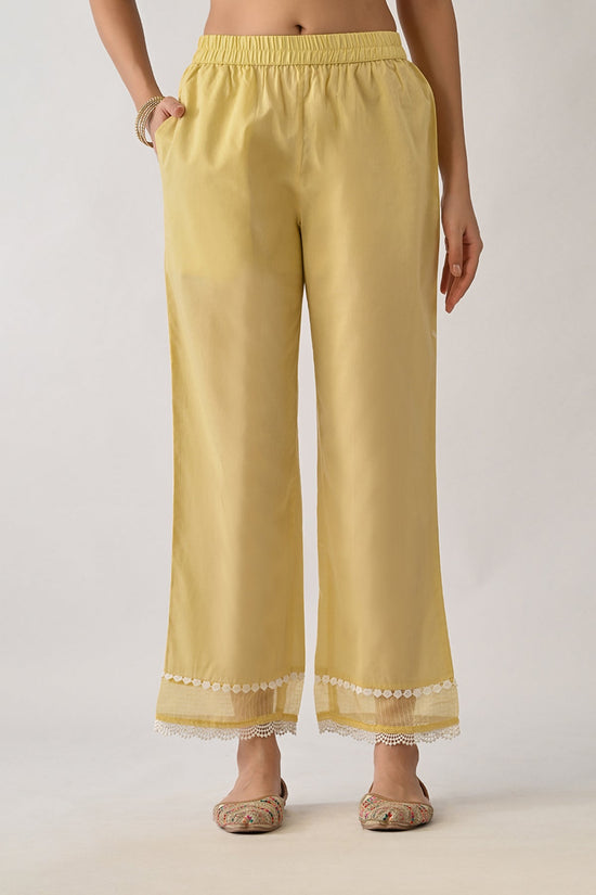 Yellow Embellished Kurta 3 Pcs Set