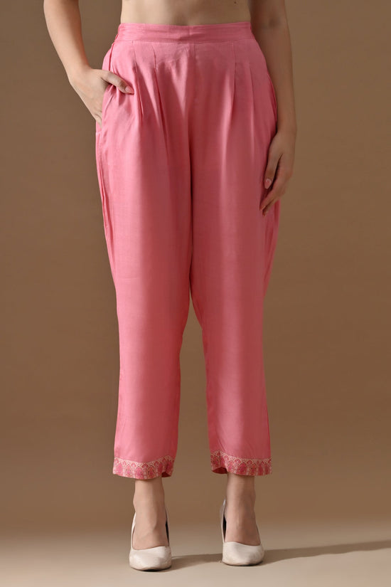 Pink Printed Kurta 3 Pcs Set