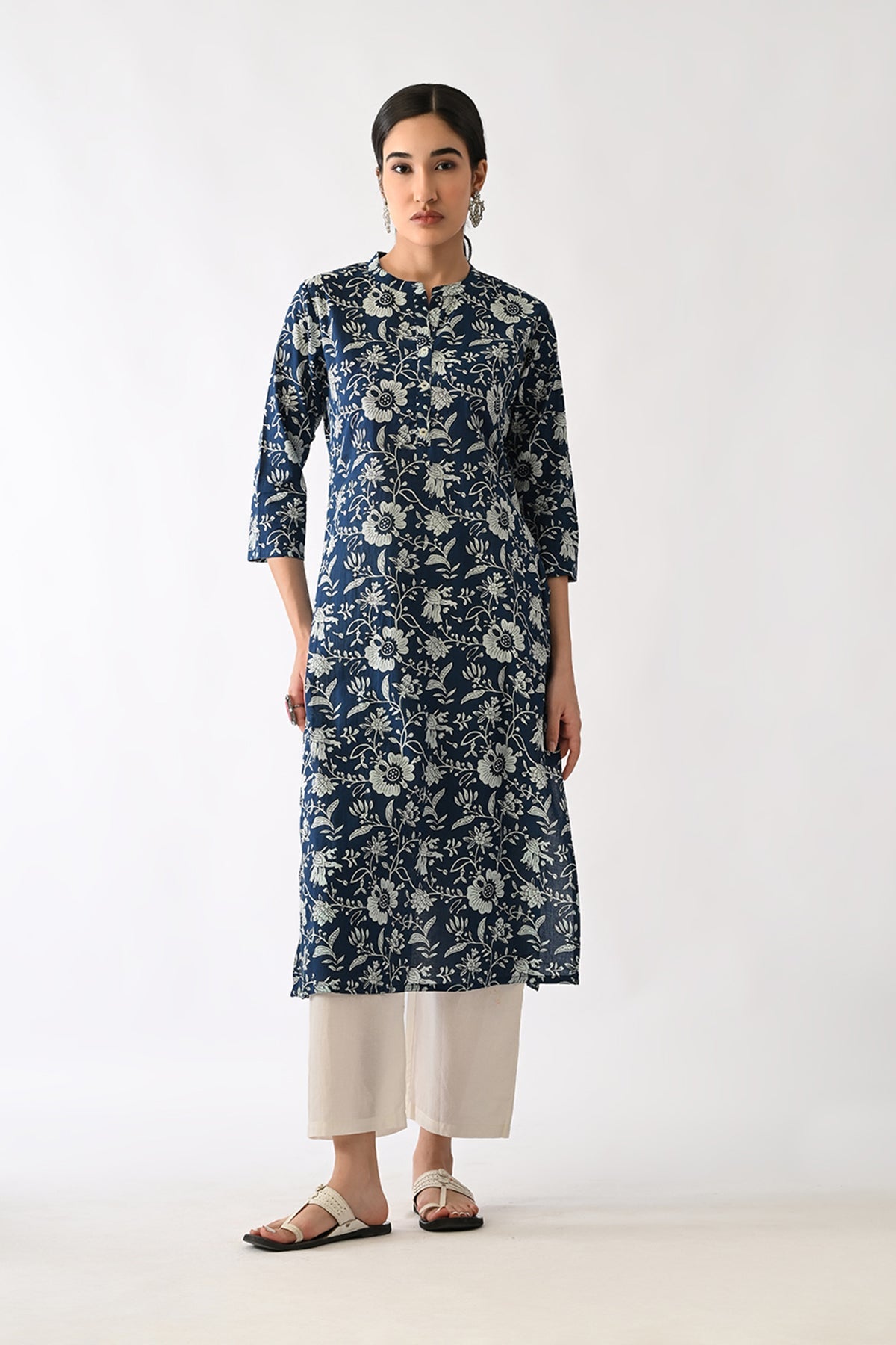 Blue Printed Kurta