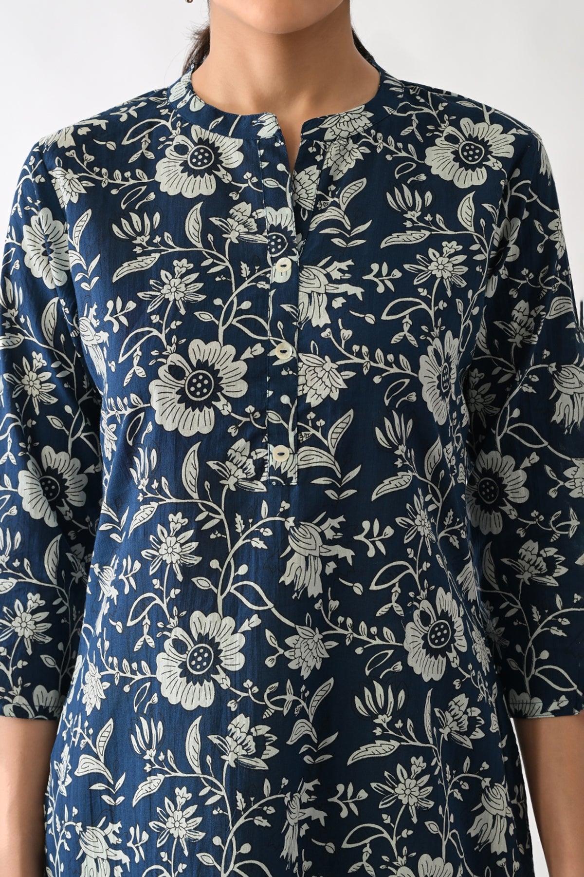 Blue Printed Kurta
