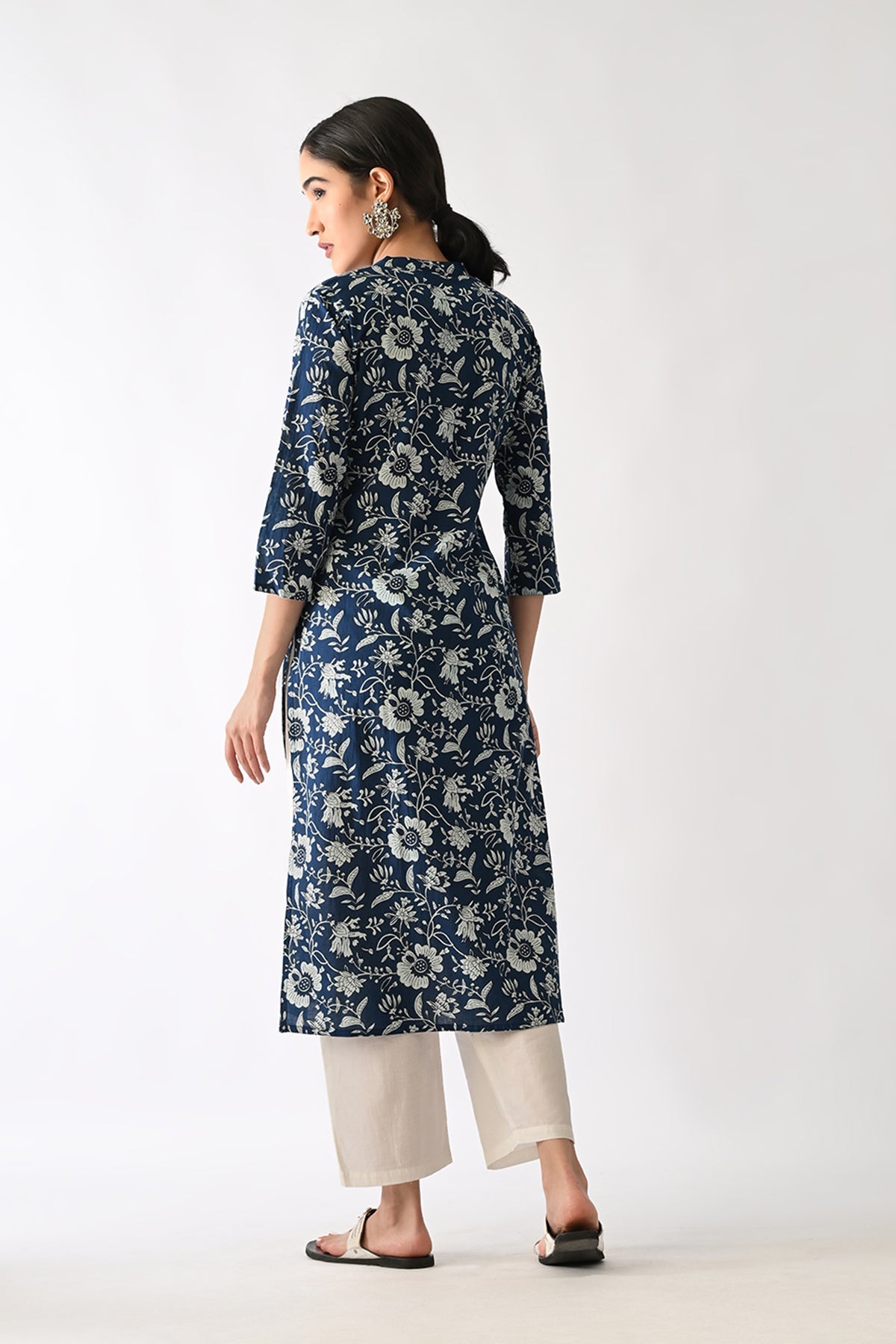 Blue Printed Kurta