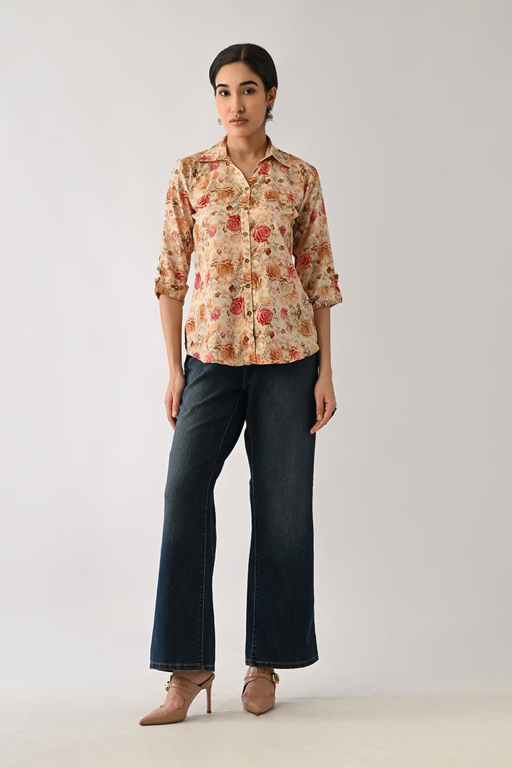 Multi Floral Printed Top