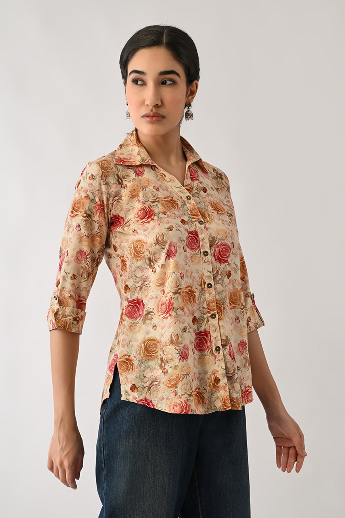 Multi Floral Printed Top