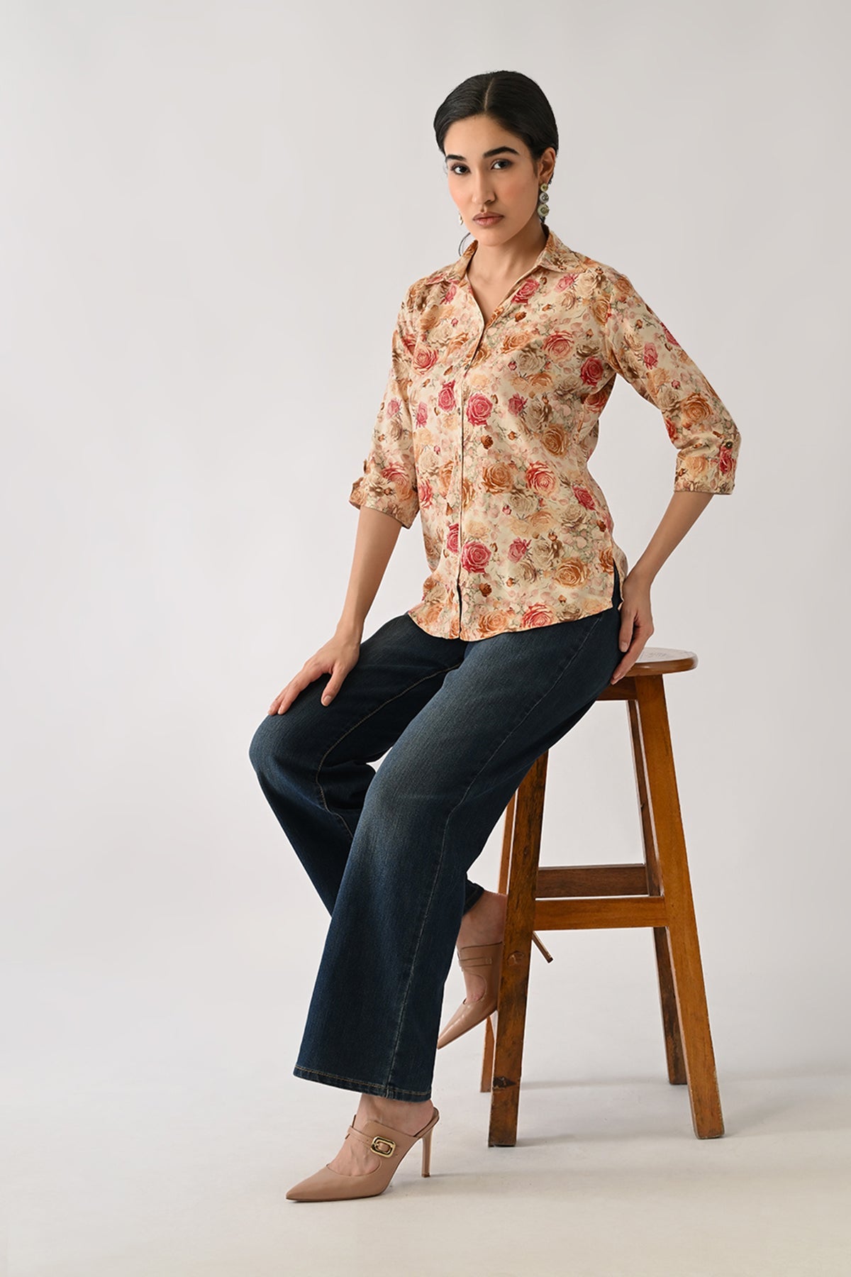 Multi Floral Printed Top