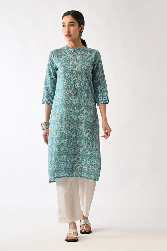 Blue Printed Kurta
