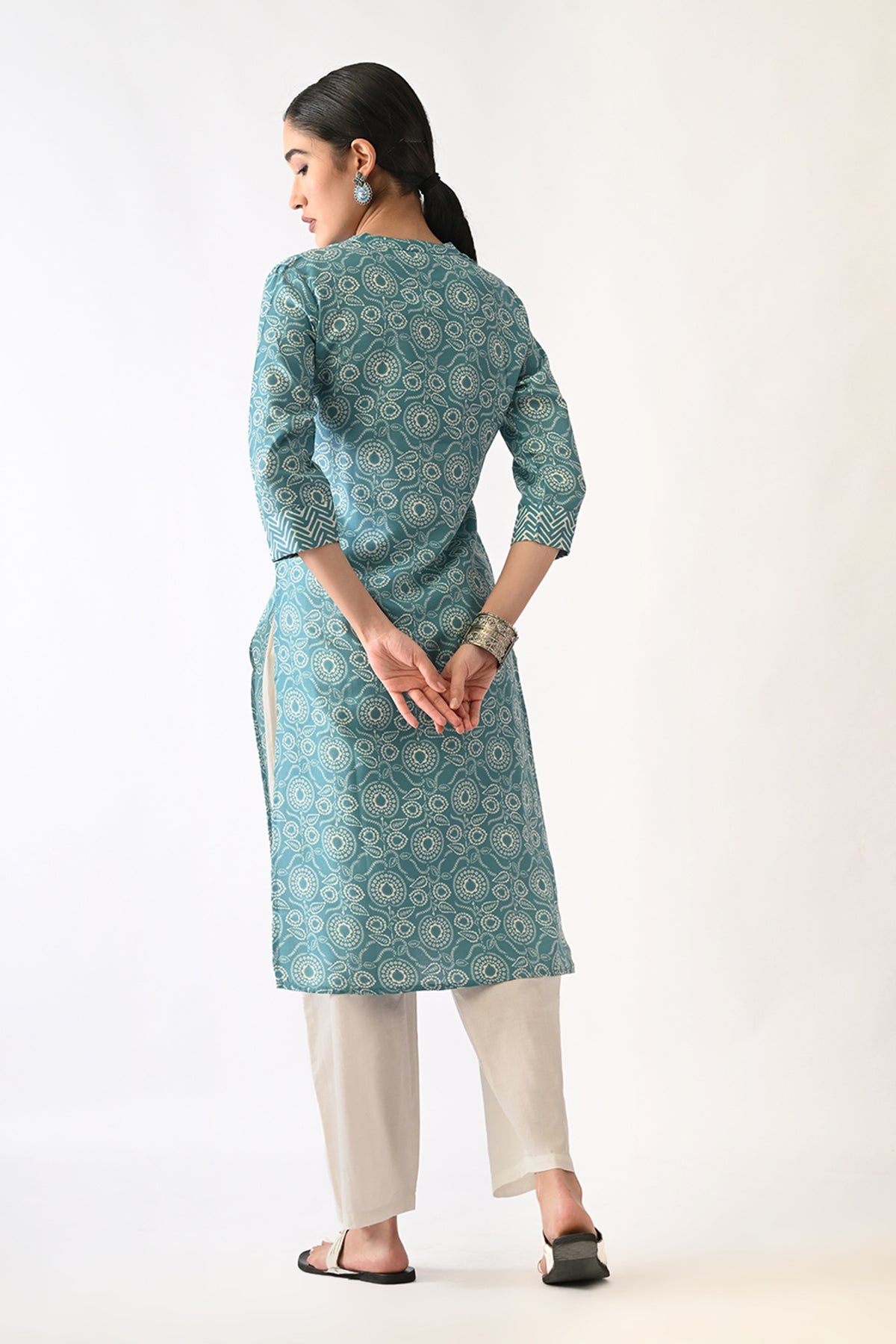Blue Printed Kurta