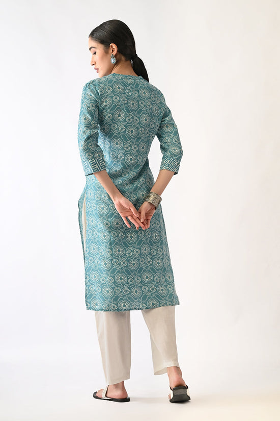Blue Printed Kurta
