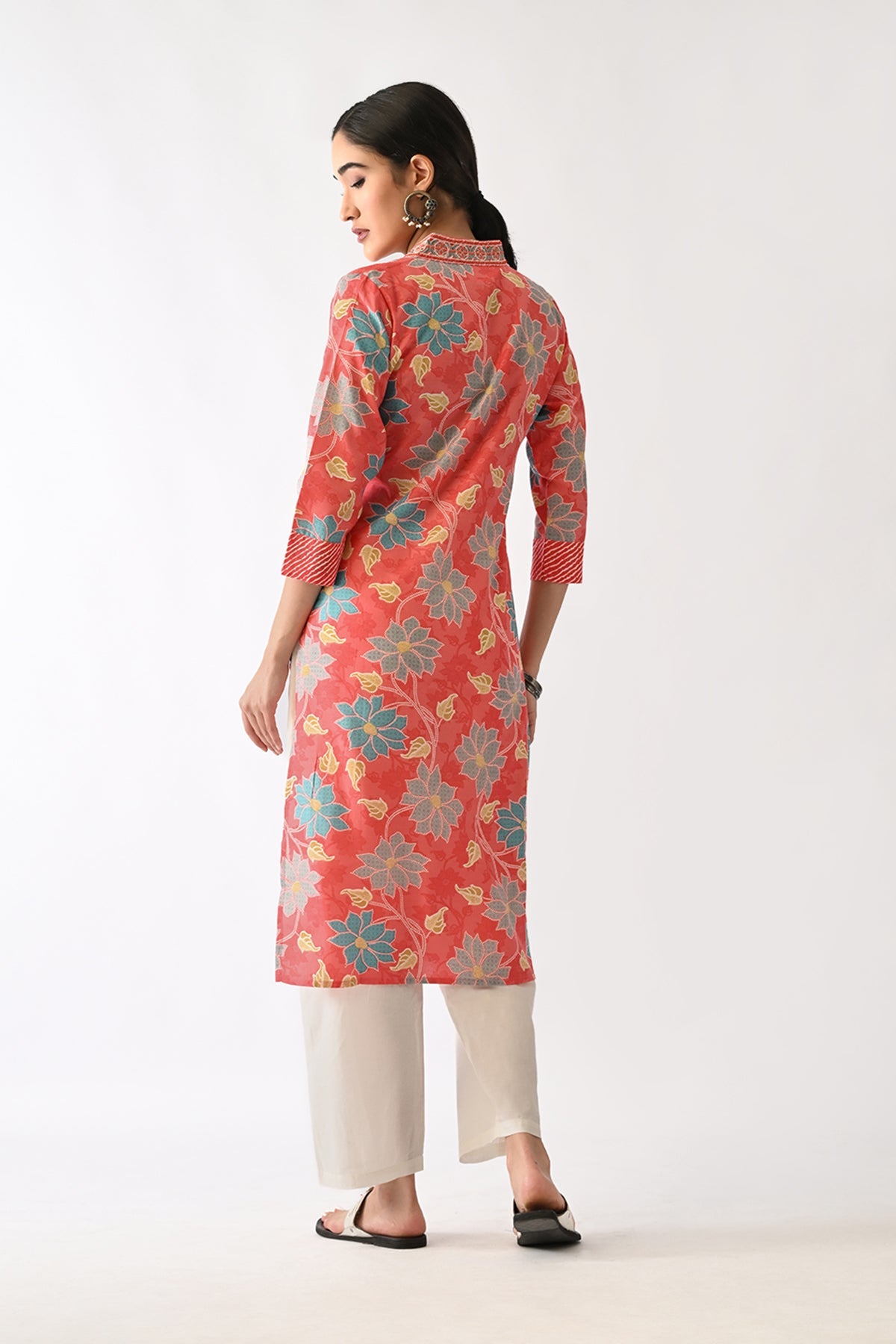 Pink Printed Kurta