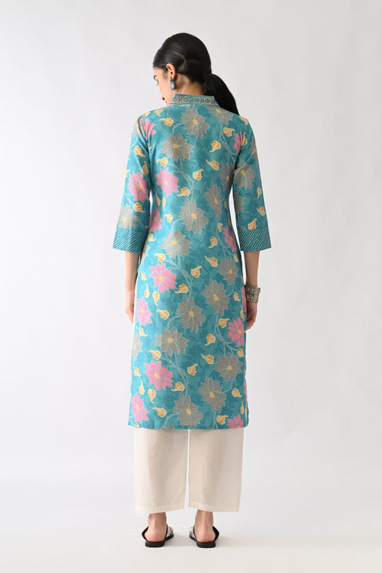 Blue Printed Kurta