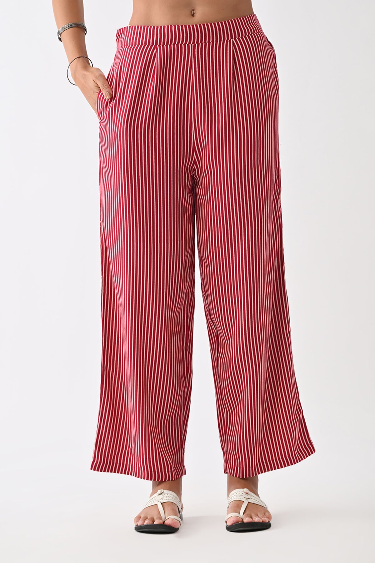Maroon Printed Kurta Set  (2 Piece)
