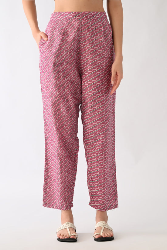 Pink Printed Kurta Set(3 Piece)