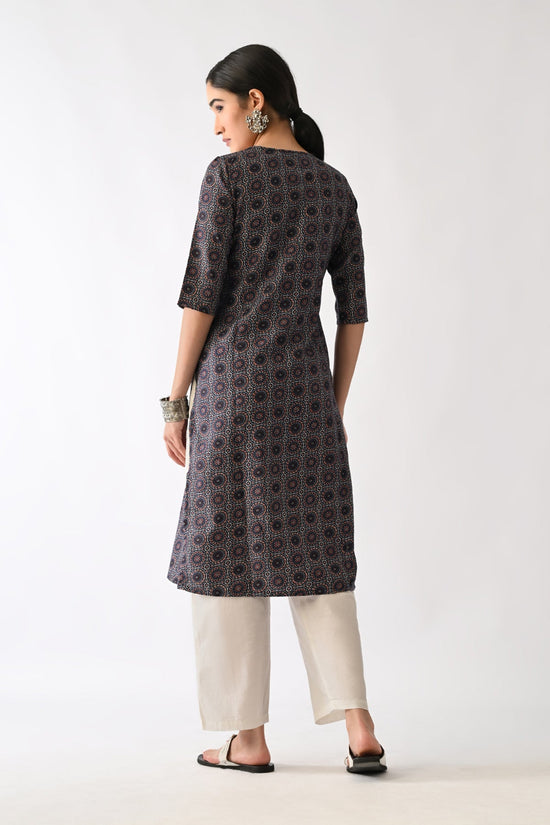 Black Printed Kurta