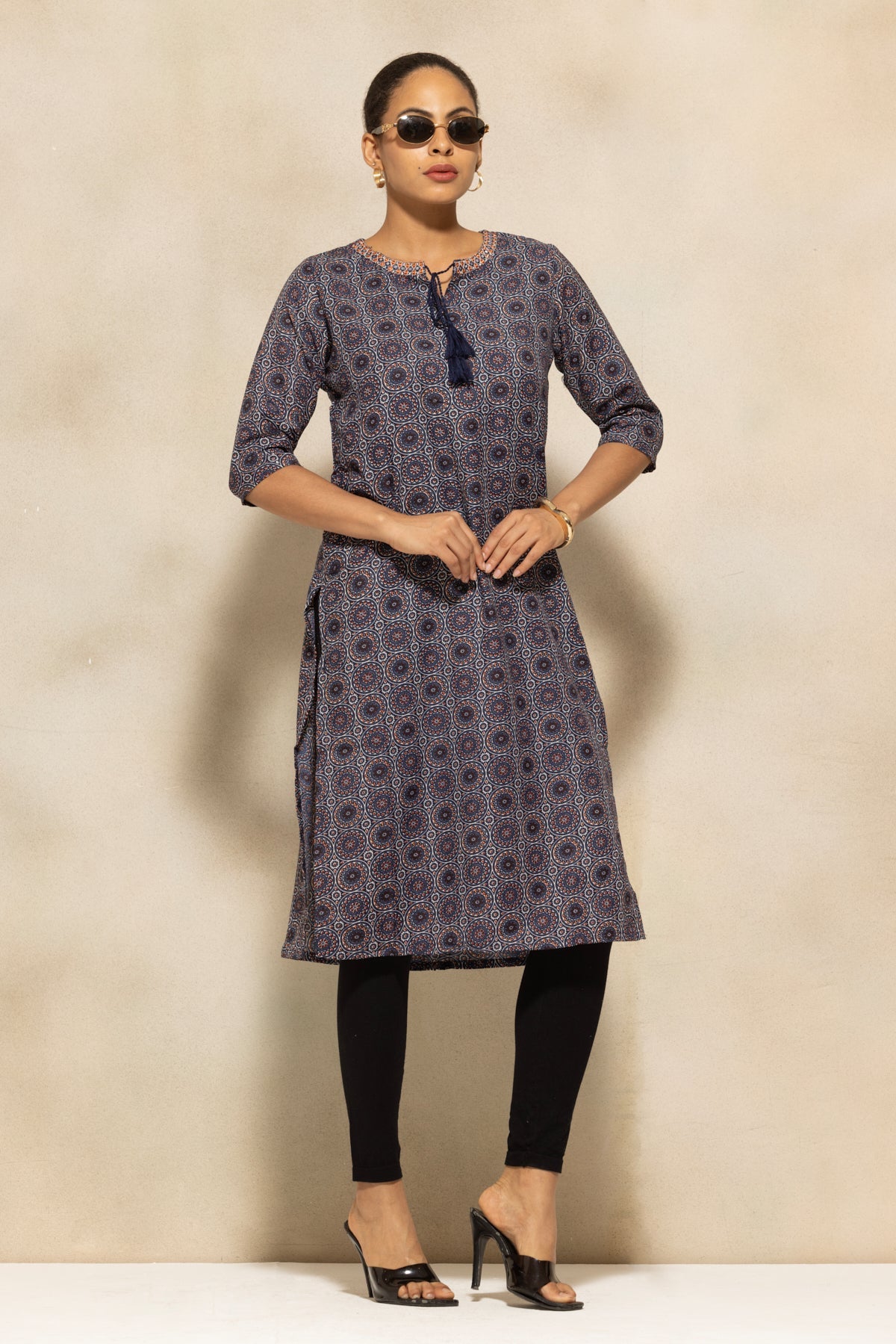 Blue Printed Kurta
