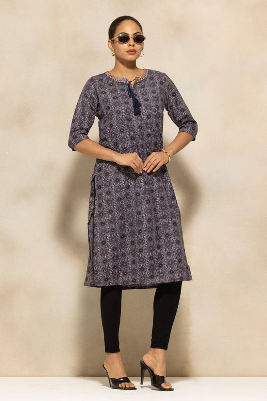 Blue Printed Kurta