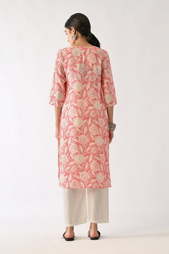 Pink Printed Kurta