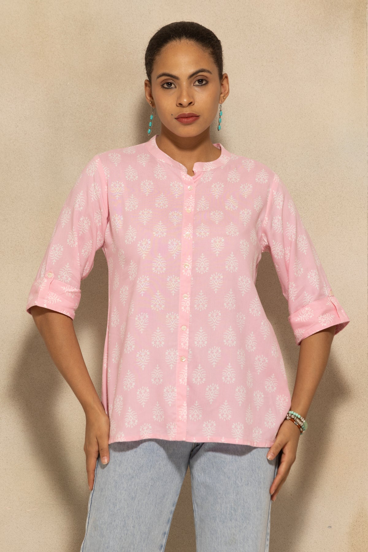 Pink Printed Top