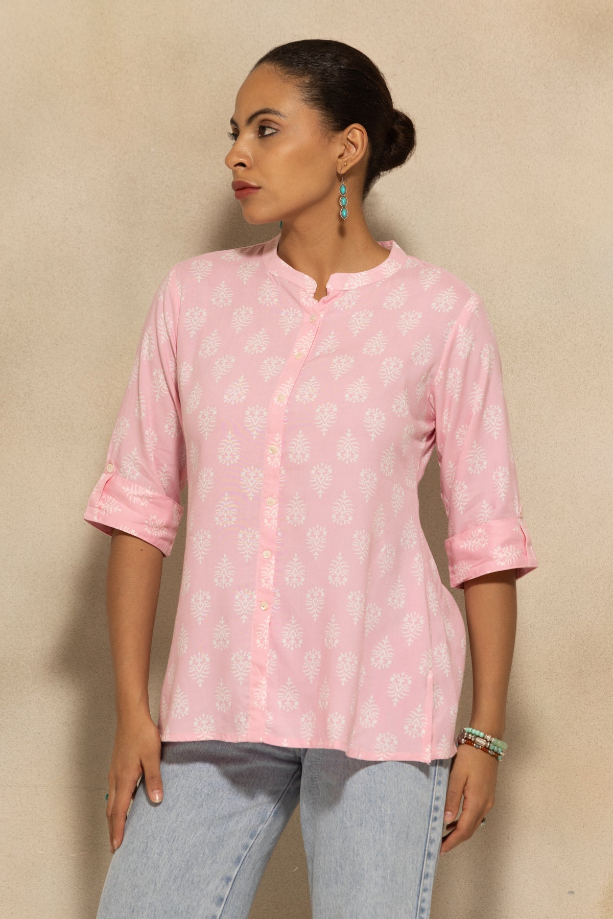 Pink Printed Top