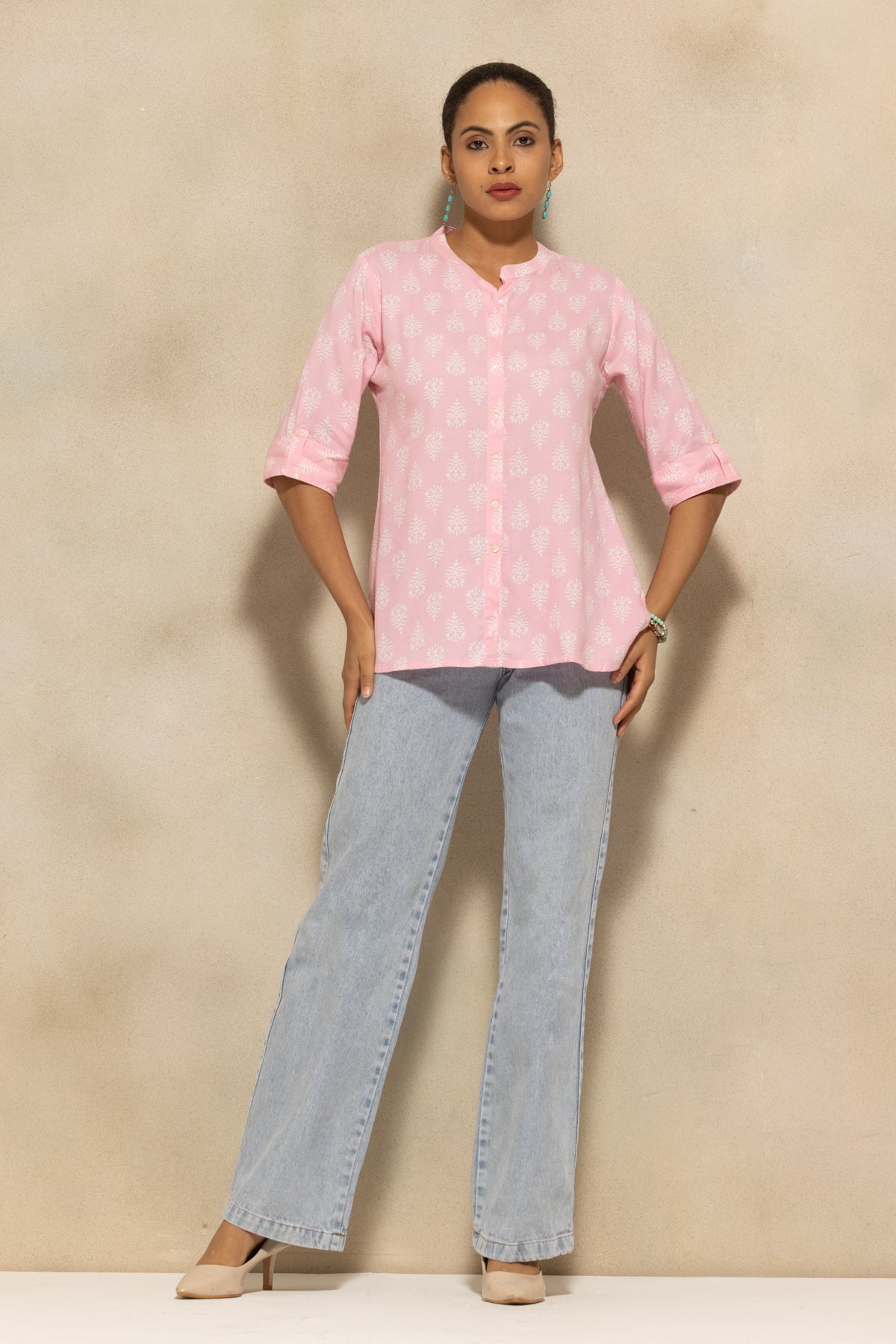 Pink Printed Top