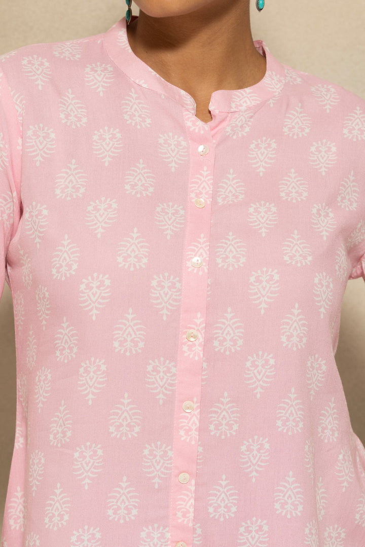 Pink Printed Top