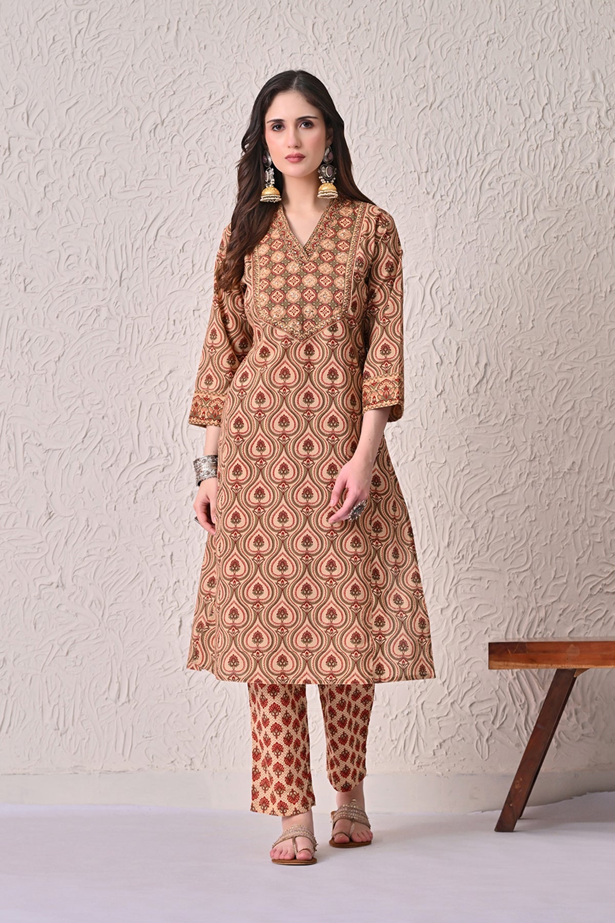 Multi Printed Kurta 2 Pcs Set