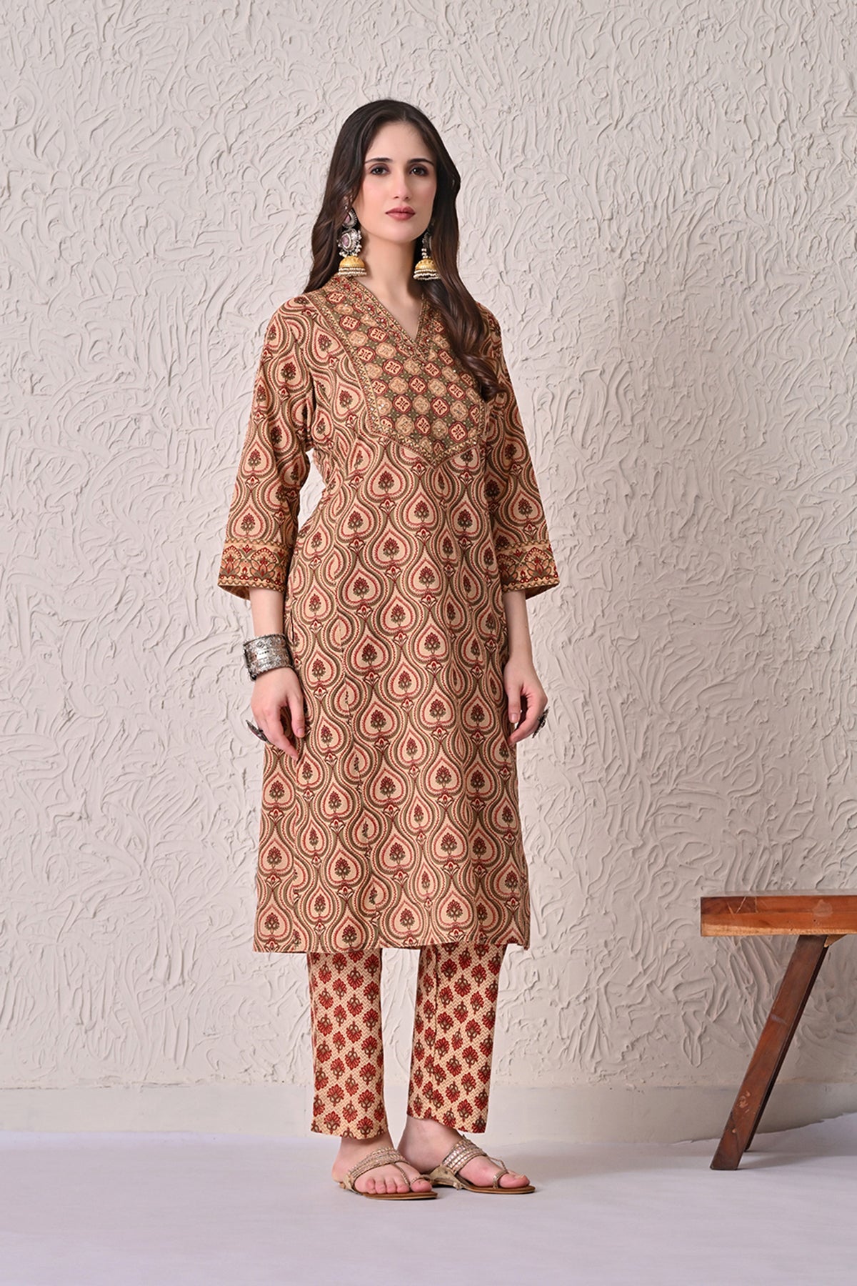Multi Printed Kurta 2 Pcs Set