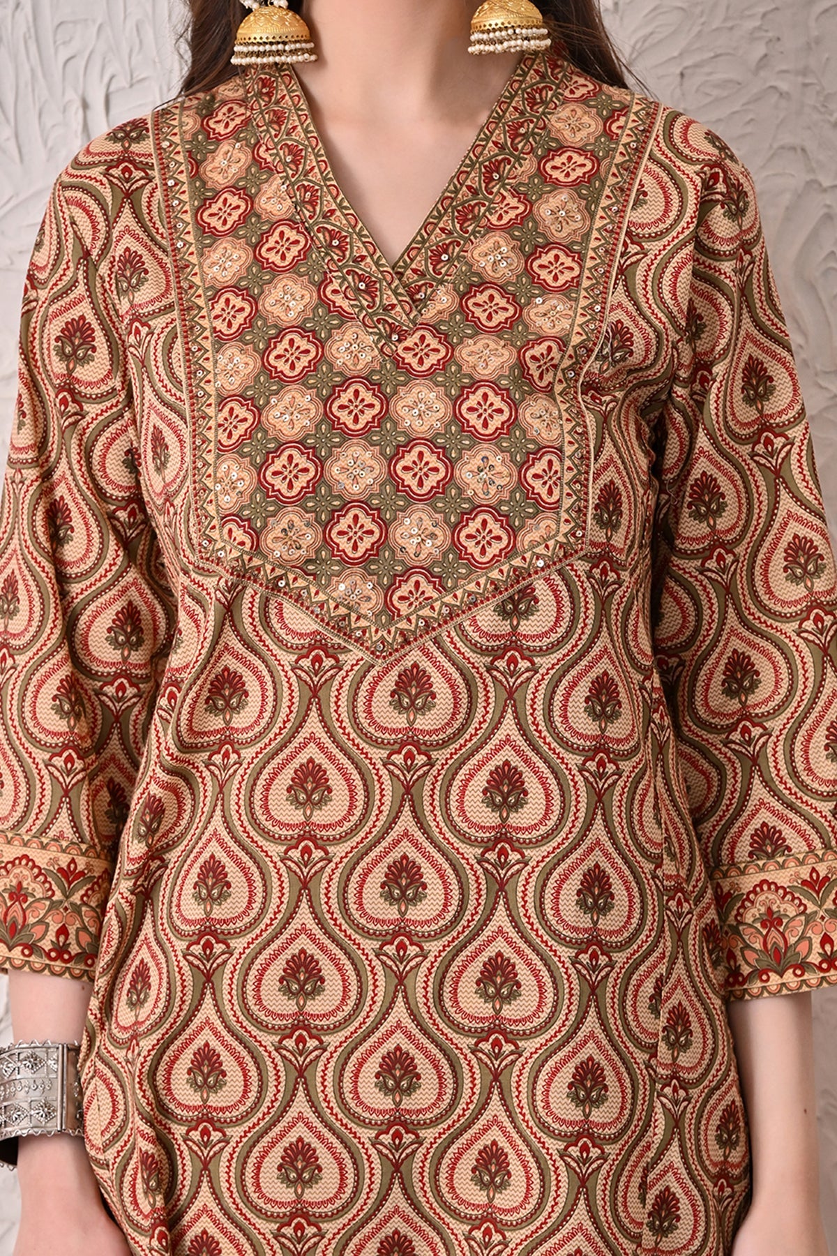 Multi Printed Kurta 2 Pcs Set
